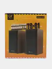 Коричневый акустические колонки для компьютера GFPoWeR TS-01, 6 Вт, USB