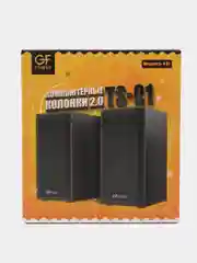 Коричневый акустические колонки для компьютера GFPoWeR TS-01, 6 Вт, USB