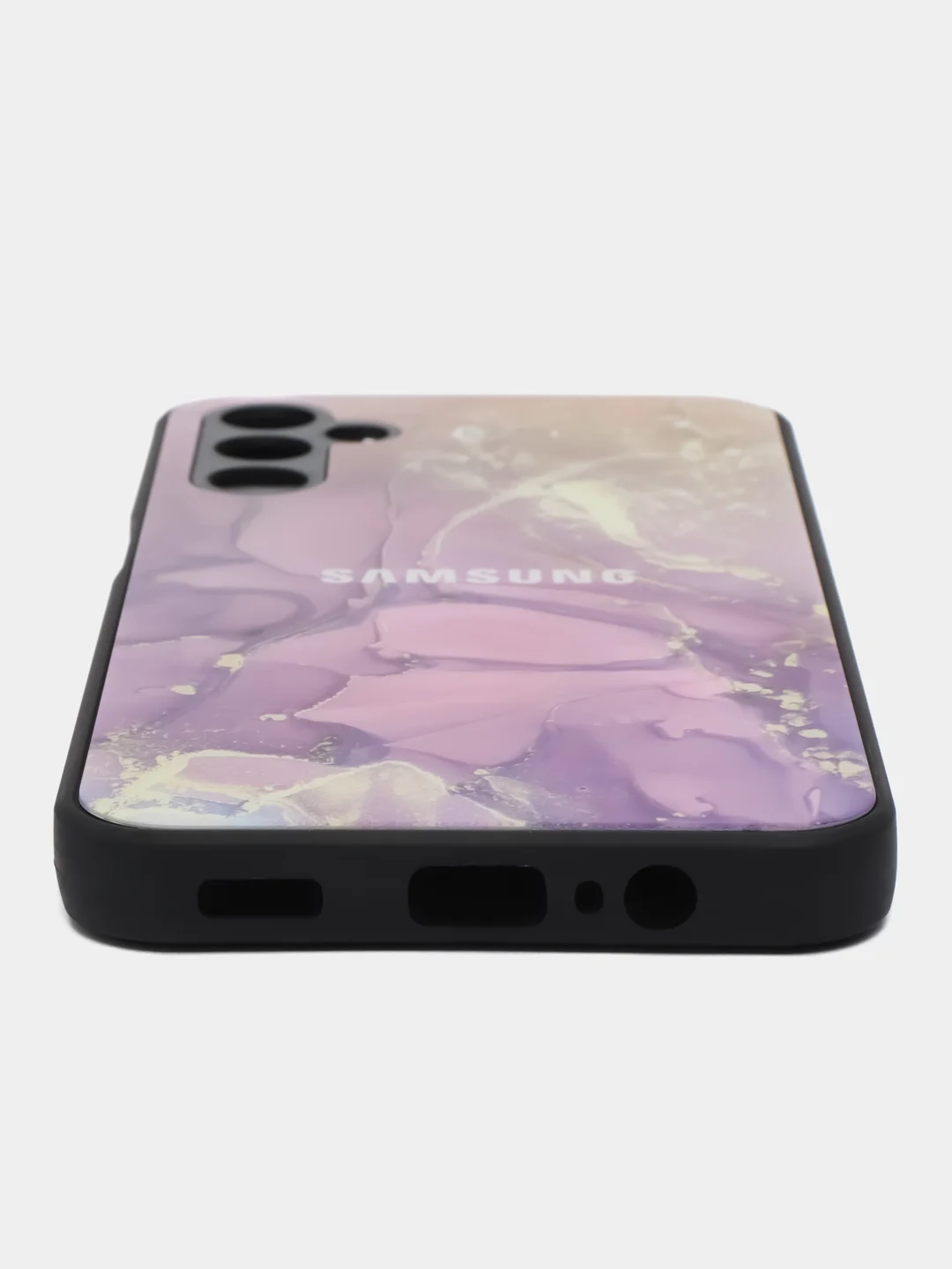 Пурпурный чехол для Samsung Galaxy A14 (Самсунг Галакси А14), пластиковый, глянцевый