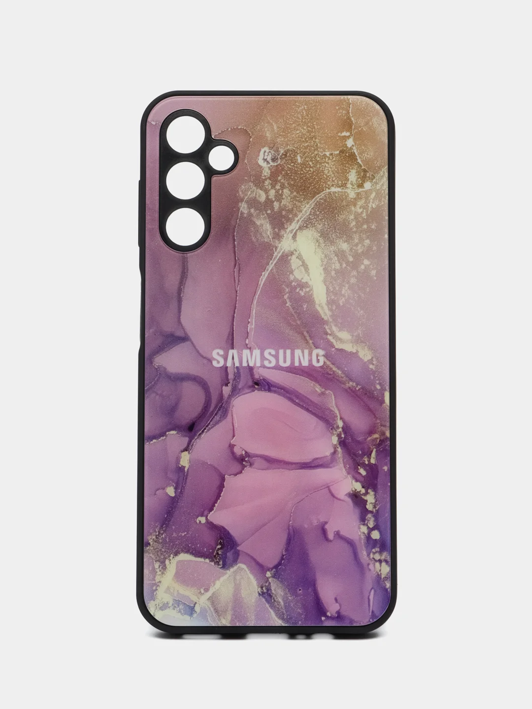 Пурпурный чехол для Samsung Galaxy A14 (Самсунг Галакси А14), пластиковый, глянцевый