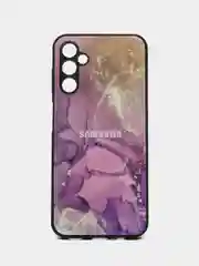 Пурпурный чехол для Samsung Galaxy A14 (Самсунг Галакси А14), пластиковый, глянцевый