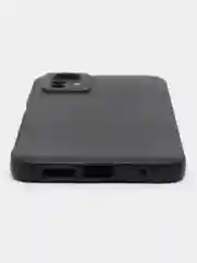 Угольный чехол для Redmi Note 12S / Редми Нот 12С силиконовый, матовый, черный