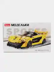 Конструктор пласт, машинка и фигурки, 283 детали