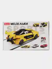 Конструктор пласт, машинка и фигурки, 283 детали