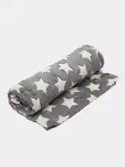 Серый меланж плед - покрывало "Звезды", 180*200 см
