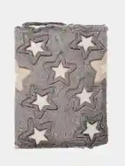 Серый металлик плед - покрывало "Звезды", 180*200 см