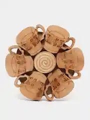 Подставка под горячее, из можжевельника