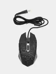 Черный мышь компьютерная Oklick 905G Invasion, с подсветкой, игровая