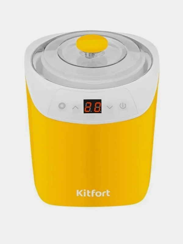 Йогуртница Kitfort КТ-4090-1, бело-желтый