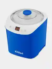 Йогуртница Kitfort КТ-4090-3, бело-синий