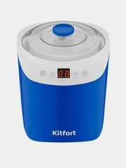 Йогуртница Kitfort КТ-4090-3, бело-синий