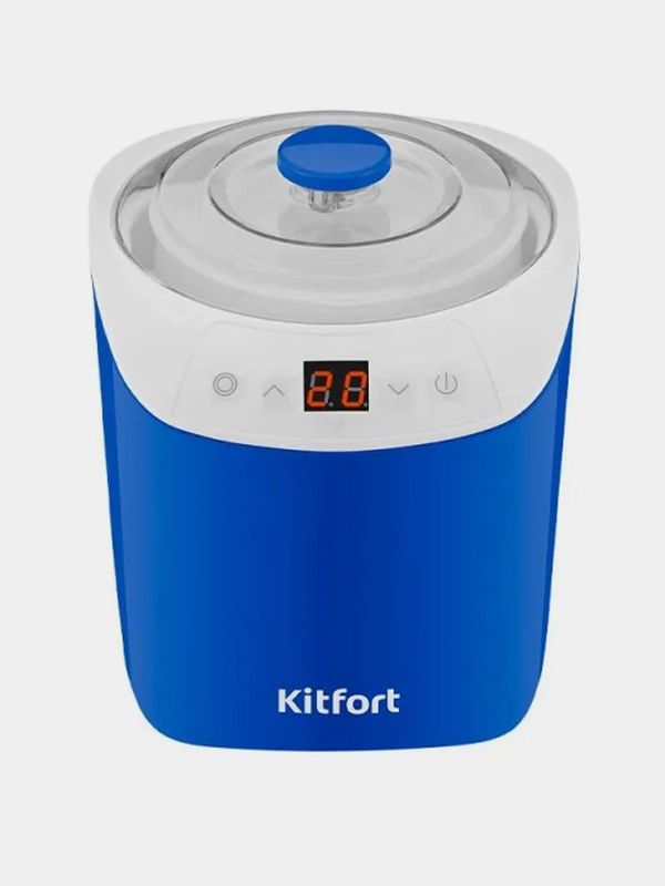 Йогуртница Kitfort КТ-4090-3, бело-синий