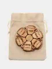 Подставка под горячее, из можжевельника
