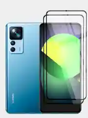Молочный 1-2 шт стекло для Xiaomi 12T, 12T Pro защитное BROSCORP прозрачное олеофобное с рамкой