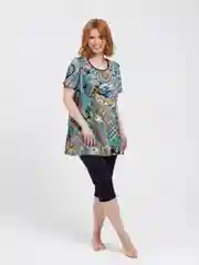 Разноцветный туника женская домашняя, Lilians