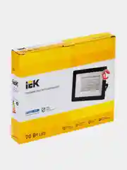 Прожектор светодиодный IEK СДО 06-70, 70Вт, 6500К, 6300Лм, IP65, черный, 232х213х37