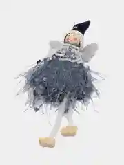 Синий новогодняя ёлочная игрушка подвеска "Ангелочки-куколки"