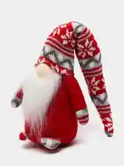 Красный новогодний гномик, гном tomte, гном nisse