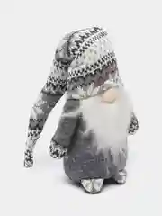 Белый новогодний гномик, гном tomte, гном nisse