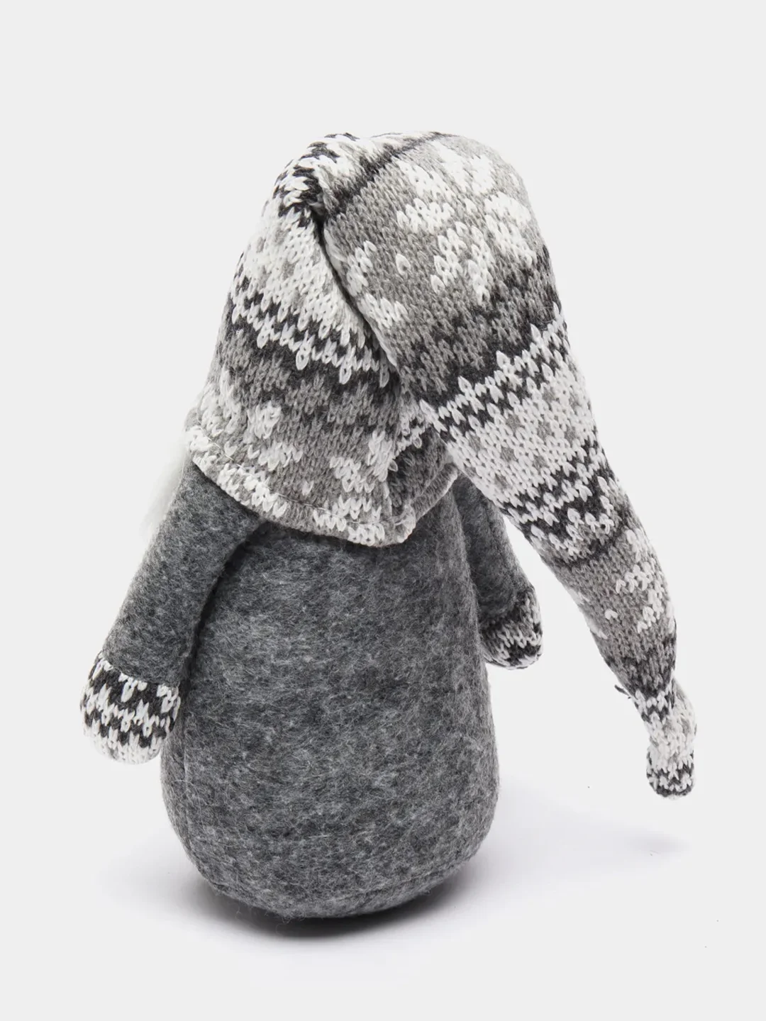 Белый новогодний гномик, гном tomte, гном nisse