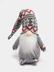 Серый новогодний гномик, гном tomte, гном nisse