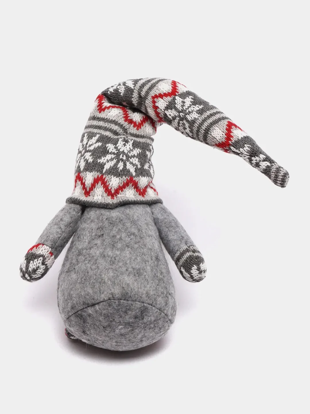 Красный новогодний гномик, гном tomte, гном nisse