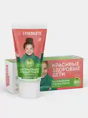 Натуральная зубная паста для детей от 3 до 6 лет SYNERGETIC "Клубника и банан", 50 г