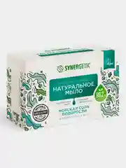 Натуральное туалетное мыло Synergetic "Морская соль и водоросли", 90 гр