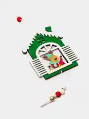 Лесной зеленый игрушка на елку "Домики"