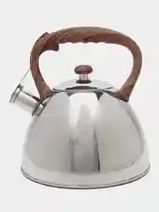 Серебряный чайник Кукмара со свистком нержавеющая сталь