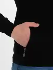 Черный джемпер мужской, с замком