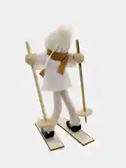 Елочные, новогодние игрушки, пара на лыжах