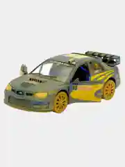 Машинка металлическая инерционная KINSMART Subaru Impreza WRC 2007 Muddy KT5328, 1:36