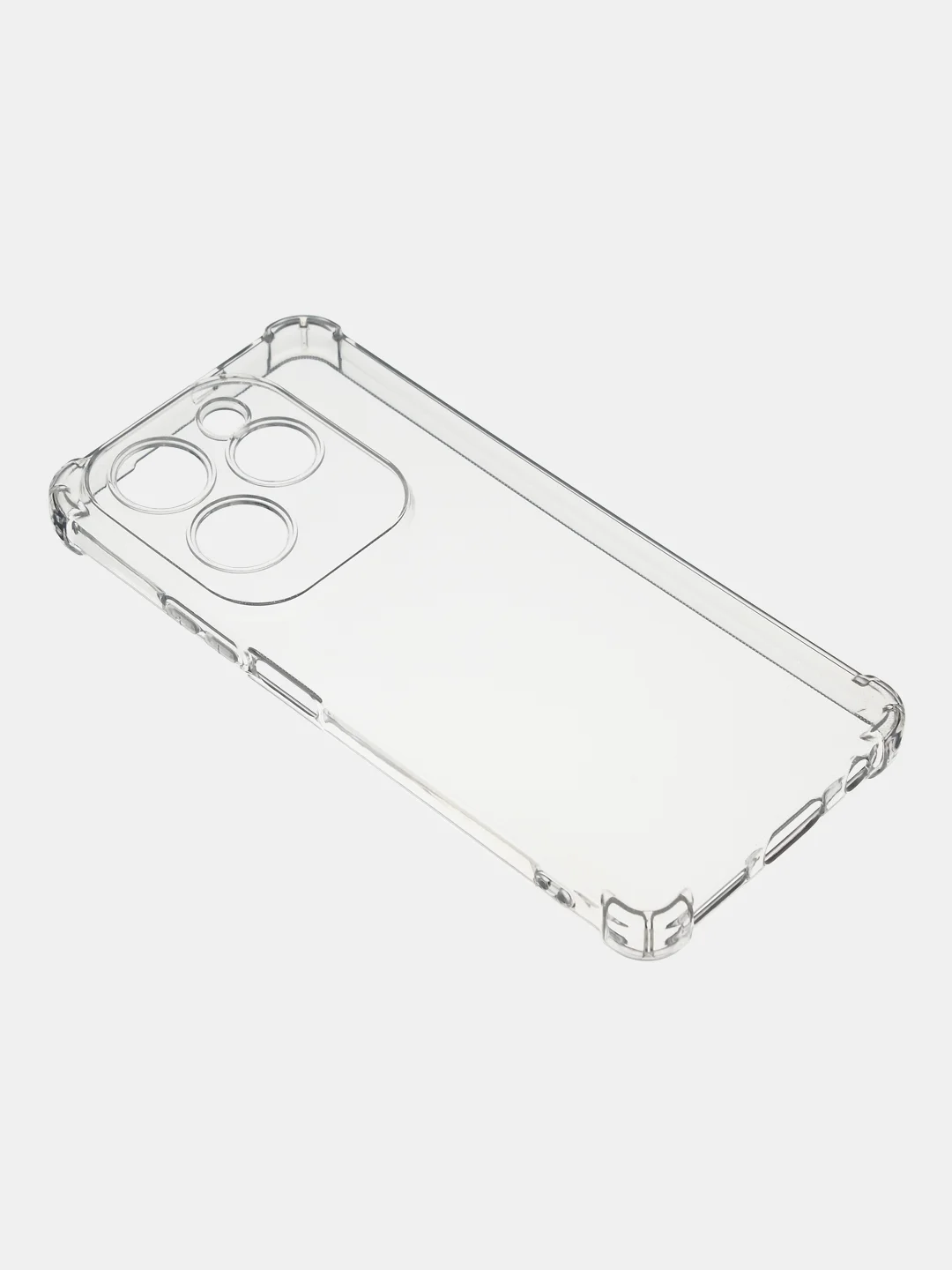 Чехол для Infinix Hot 40/Infinix Hot 40 Pro, прозрачный, силиконовый, с усиленными углами