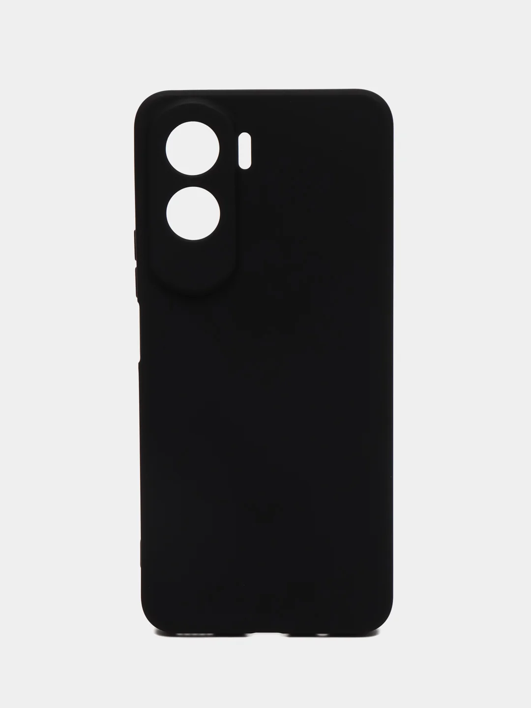 Черный чехол Silicone Cover для Honor 90 Lite (Хонор 90 Лайт), силиконовый