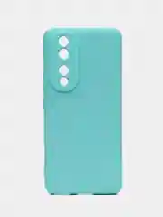 Бирюзовый чехол Silicone Cover для Honor 90 (Хонор 90), силиконовый