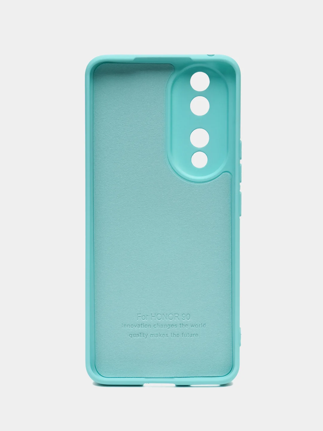 Бирюзовый чехол Silicone Cover для Honor 90 (Хонор 90), силиконовый