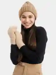 Варежки женские, шерстяные, однотонные, двухслойные