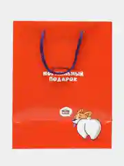 Алый пакет подарочный 18*23*10см ламинированный