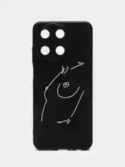 Бежевый меланж силиконовый чехол для Realme 11 4G, с принтом, с рисунком, Реалми 11 4 Джи