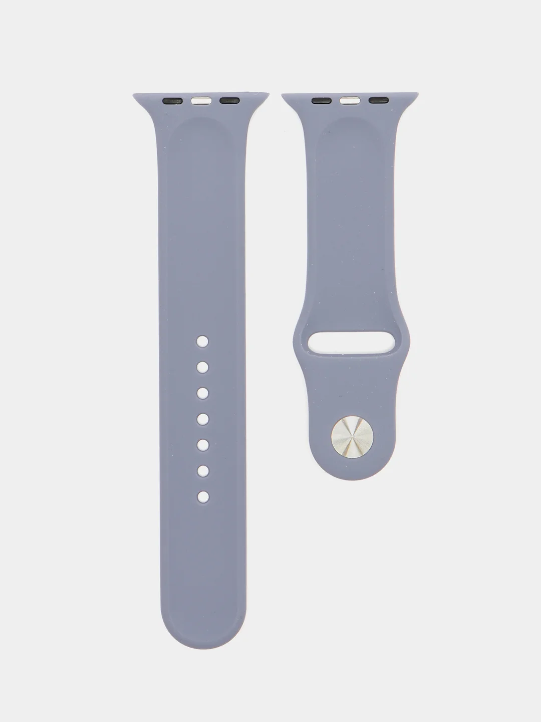 Серый меланж силиконовый ремешок для Apple Watch 42/44