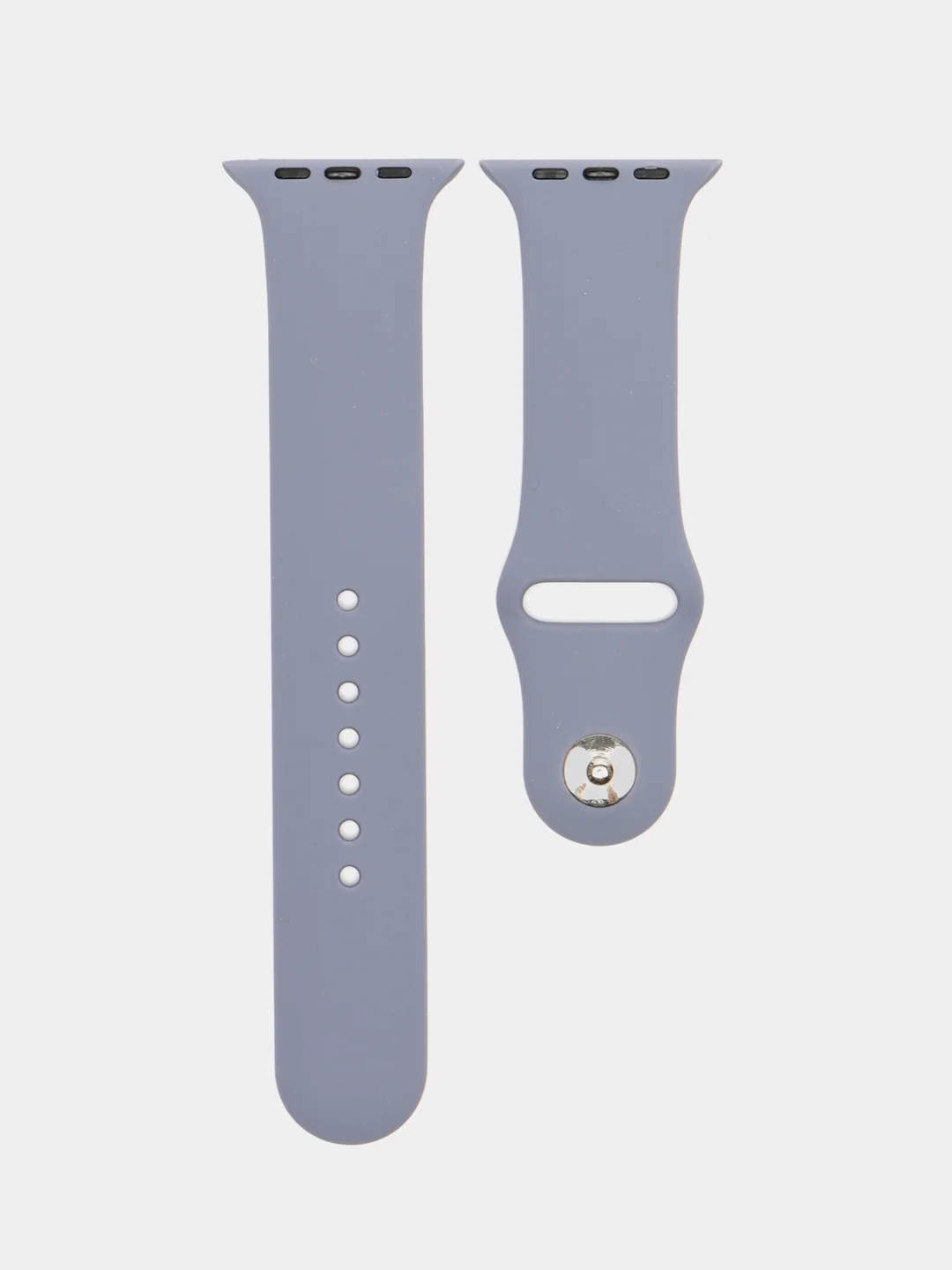Серый меланж силиконовый ремешок для Apple Watch 42/44