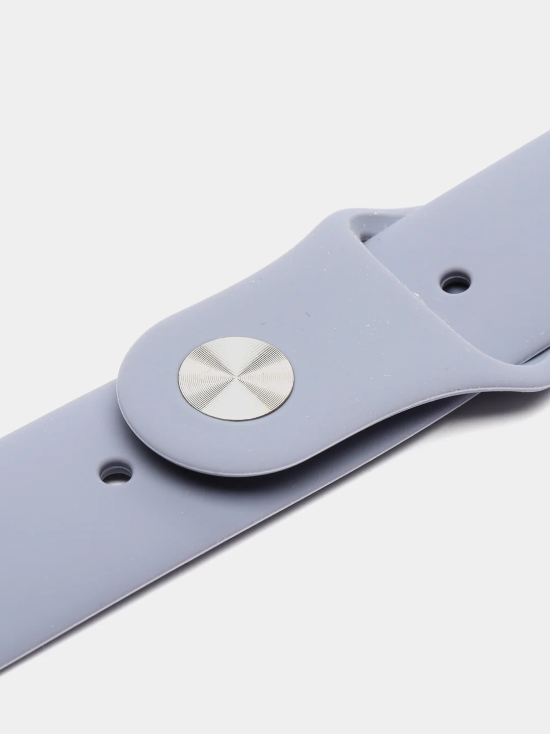 Серый меланж силиконовый ремешок для Apple Watch 42/44