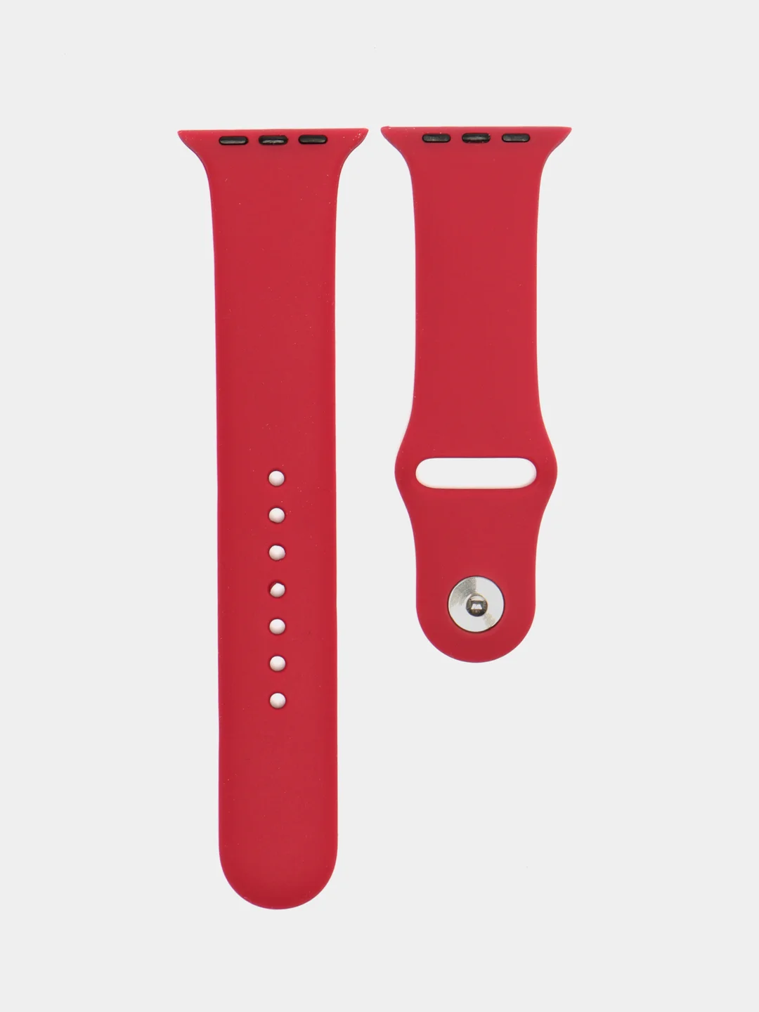 Бордовый силиконовый ремешок для Apple Watch 42/44