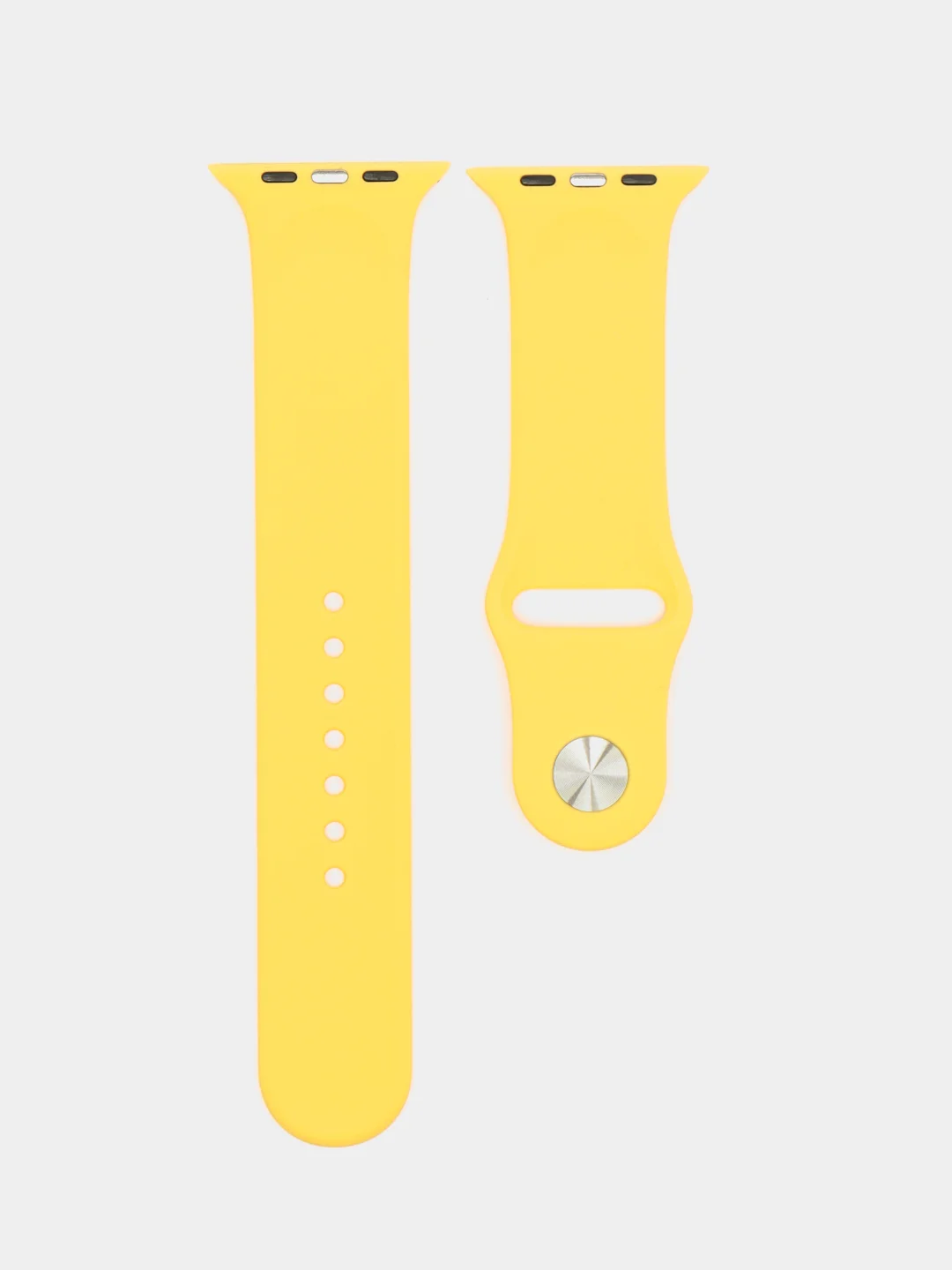 Желтый силиконовый ремешок для Apple Watch 42/44