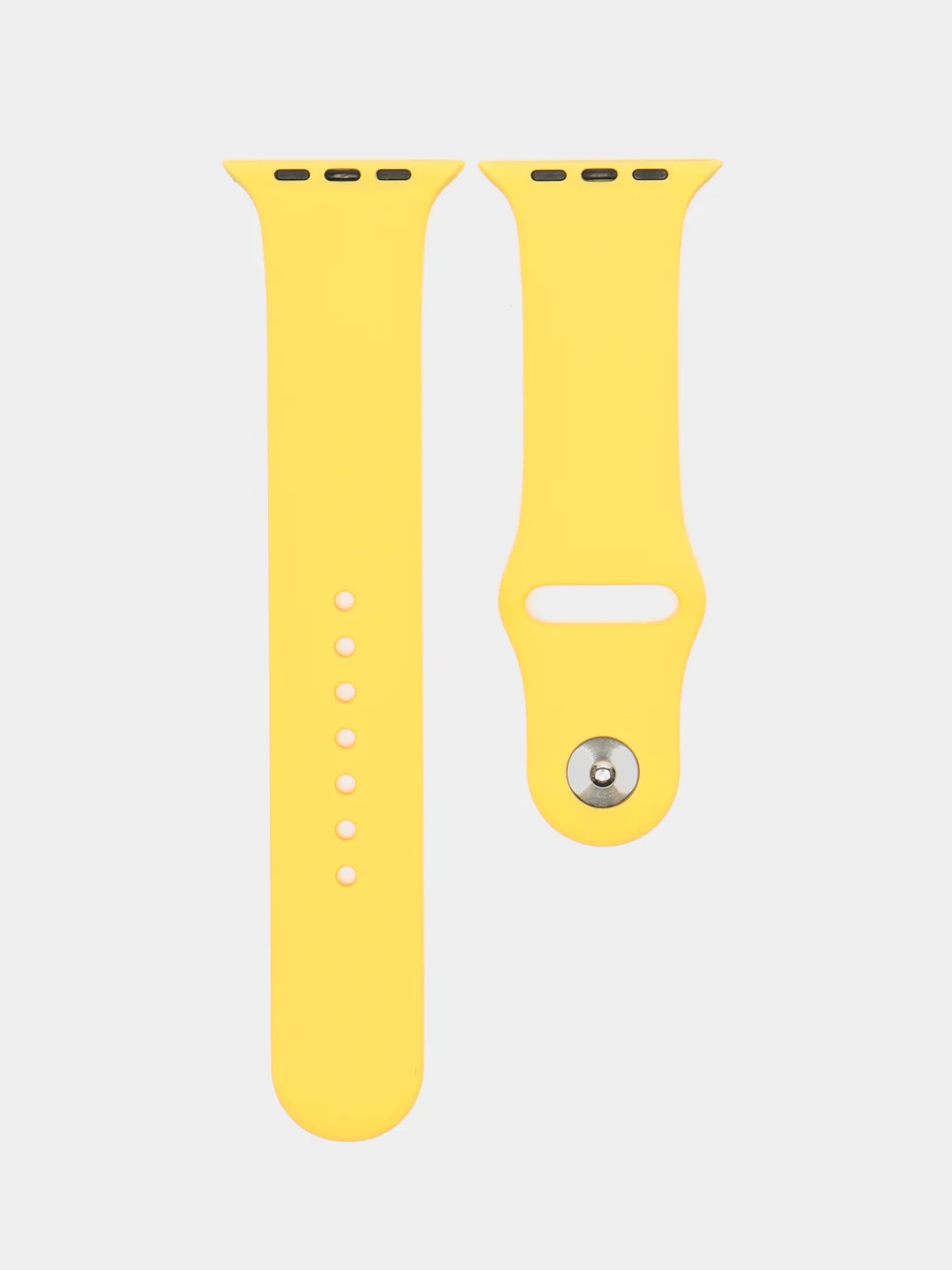 Желтый силиконовый ремешок для Apple Watch 42/44