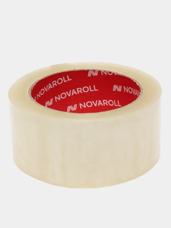 Скотч упаковочный прозрачный NOVAROLL, 150 м. 48 мм, липкая лента