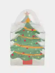 Зеленый коробка складная, подарочная, новогодняя для конфет