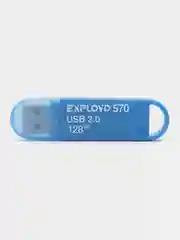 Синий флешка Exployd 570 128GB USB 2.0, флеш карта, карта памяти