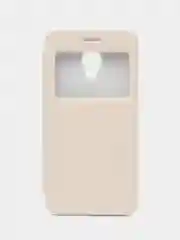 Белый чехол-книжка для Meizu M3 Mini, с подставкой